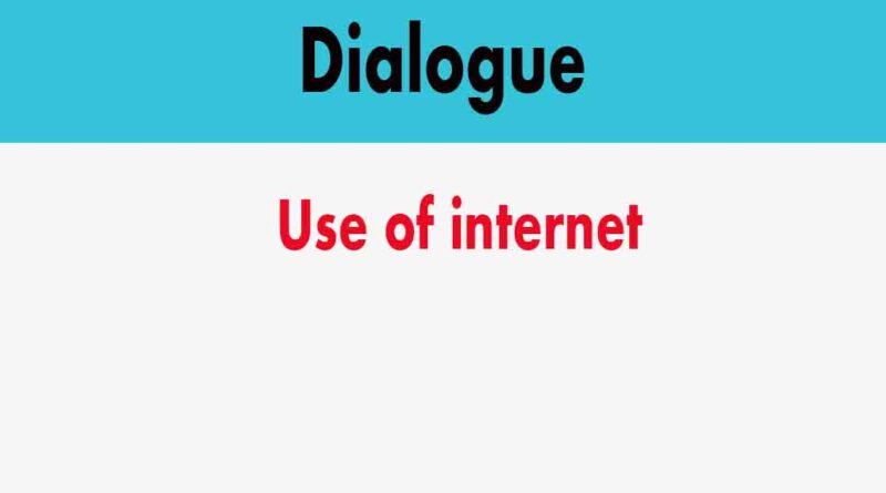 use of internet dialogue for class